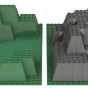 HBM039 articulo Placa base elevada vs construida con ladrillos miniatura