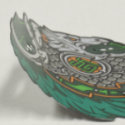 HBM039 articulo curvado de láminas de plástico miniatura