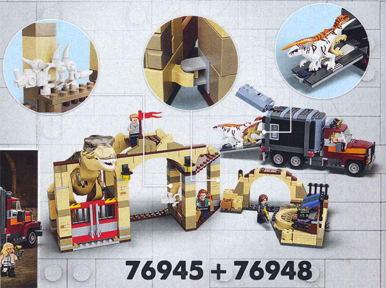 sets 76948 and 76945 combined