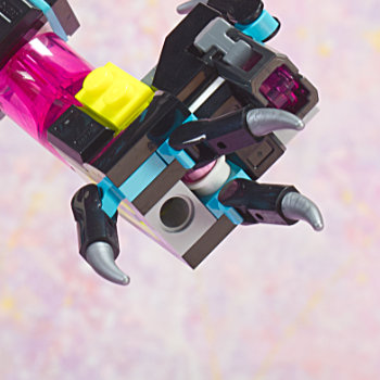 Cyber Brain Mech hand holding staff