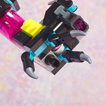 Cyber Brain Mech hand holding staff