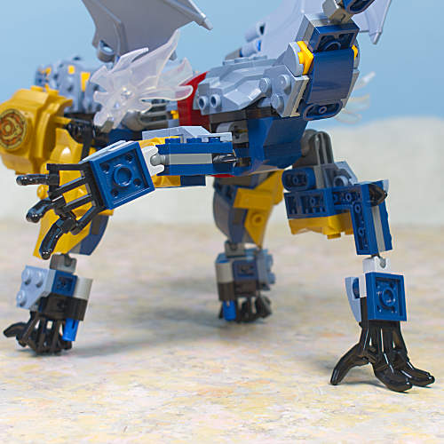 leg raised