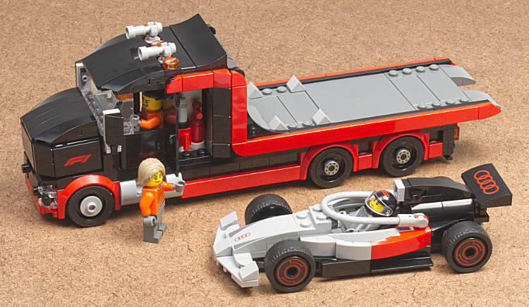 F1 Display Truck with F1 Race Car set