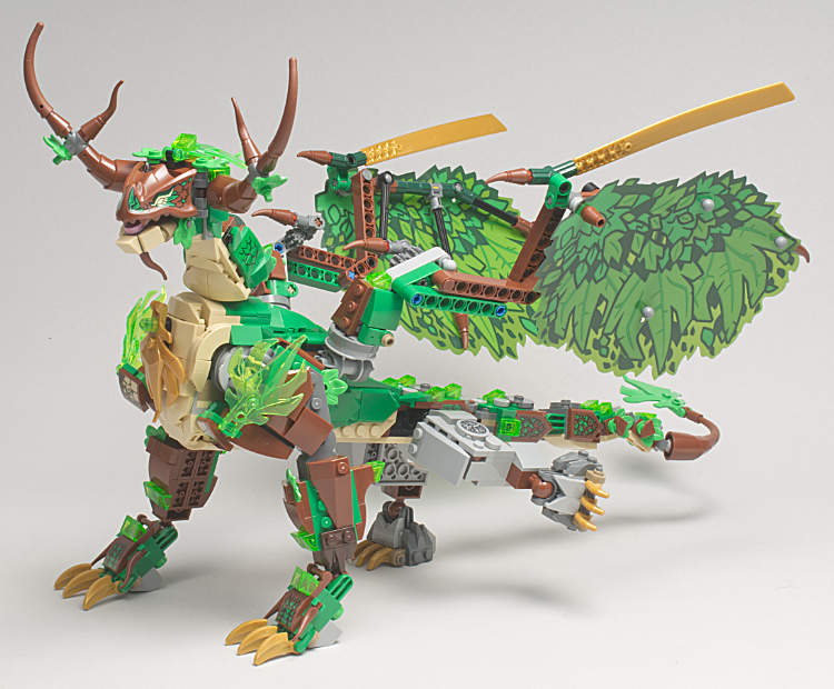 dragon with one back leg raised