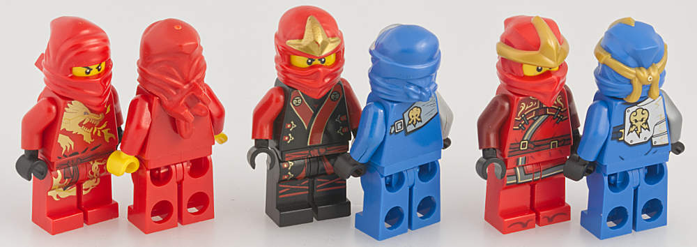 minifigures as shown in instructions