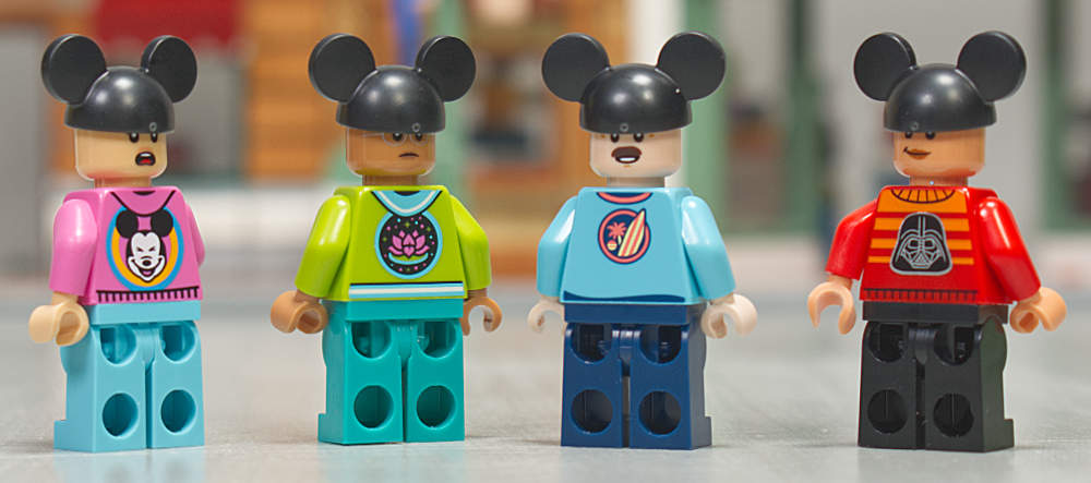 back view of mickey ears on minifigures