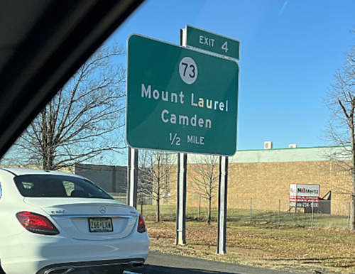 Mount Laurel Camden sign