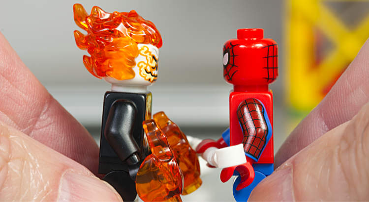 Spider-Man and Ghost Rider face off